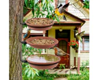 Bird Trays Tree Mounted for Bird Feeder Bird Bath Bowl, Decorative Bird Feeder for Wooden Fence Wall Tree Deck Stakes