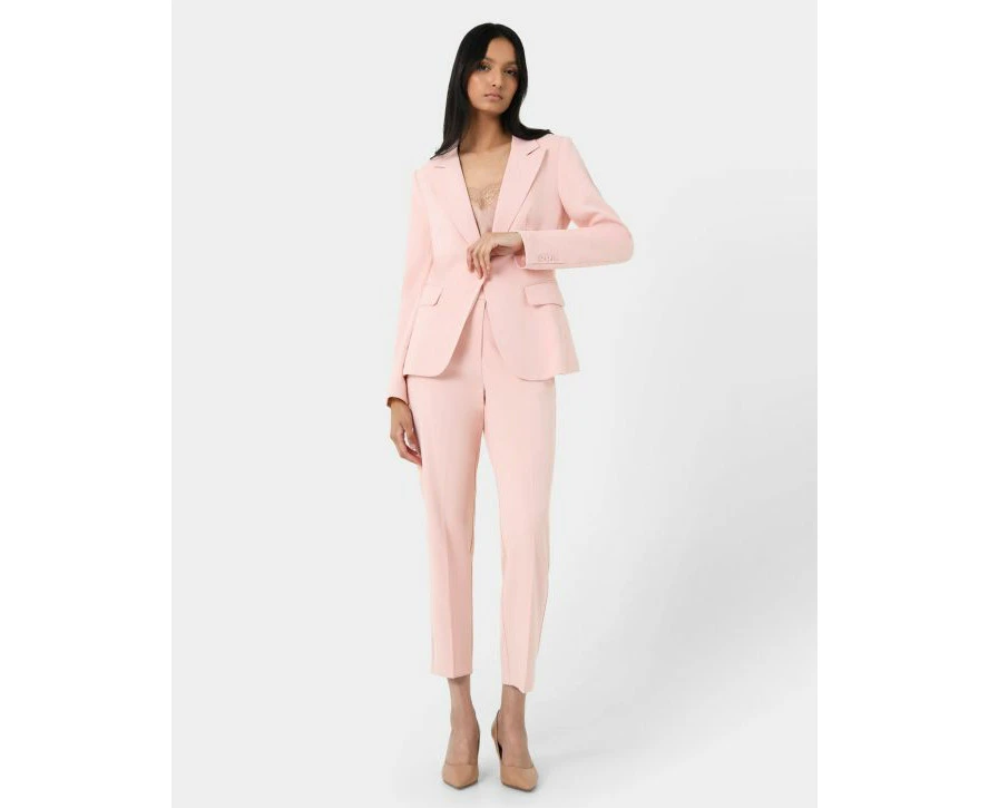 Forcast Women's Renee Single Breasted Blazer - Pastel Pink