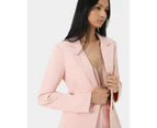 Forcast Women's Renee Single Breasted Blazer - Pastel Pink