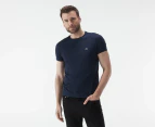 Lacoste Men's Short Sleeve Crew Neck Tee / T-Shirt / Tshirt - Navy Blue