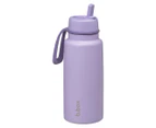 b.box 1L Flip Top Insulated Drink Bottle - Lilac Love