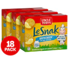 3 x 6pk Uncle Tobys Le Snak Tasty Cheese Dip & Crackers 132g