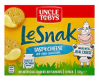 3 x 6pk Uncle Tobys Le Snak Tasty Cheese Dip & Crackers 132g