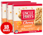 3 x 6pk Uncle Tobys Chewy Muesli Bars Apricot 185g