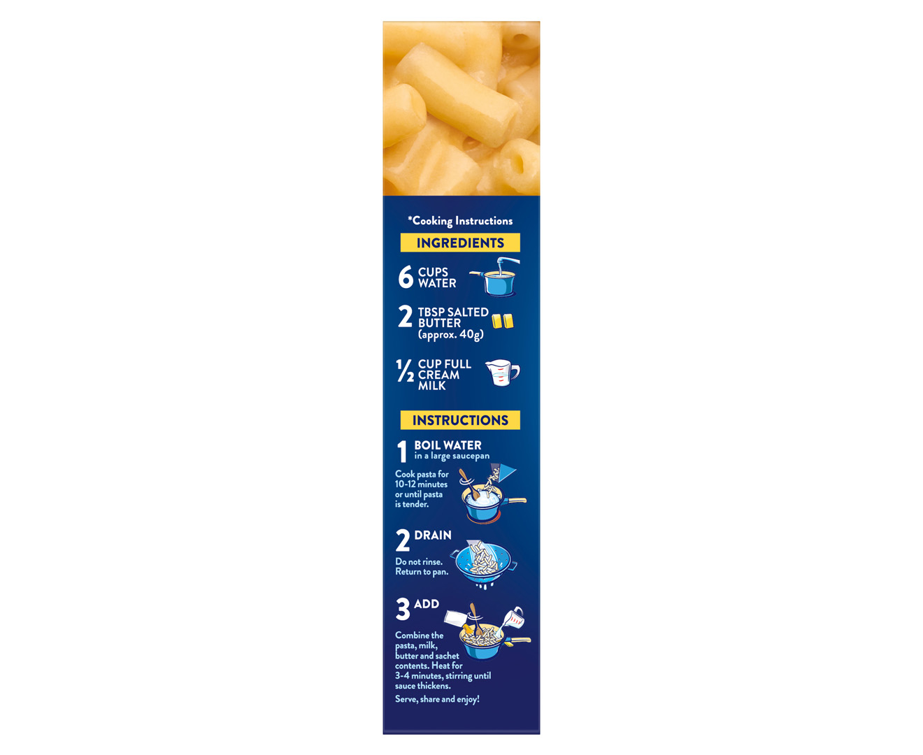 3 x Kraft Mac & Cheese Original 205g