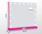 Monika Makeup Mirror 60X52cm Hollywood with Light Vanity Dimmable Wall 15 LED