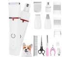 ADVWIN 4in1 Dog Grooming Pet Hair Clippers Trimmers Kit USB Rechargeable