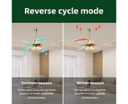 Ceiling Fan LED light Crystal lampshade 52 inch AC Motor Reversible w/Remote Timer Speeds Adjustment Plywood Gold