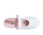 Tula Vybe Junior Touch Fastening Casual Shoe Girl's - White