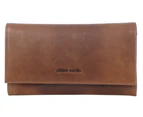 Pierre Cardin Womens Soft Italian Leather RFID Purse Wallet - Cognac