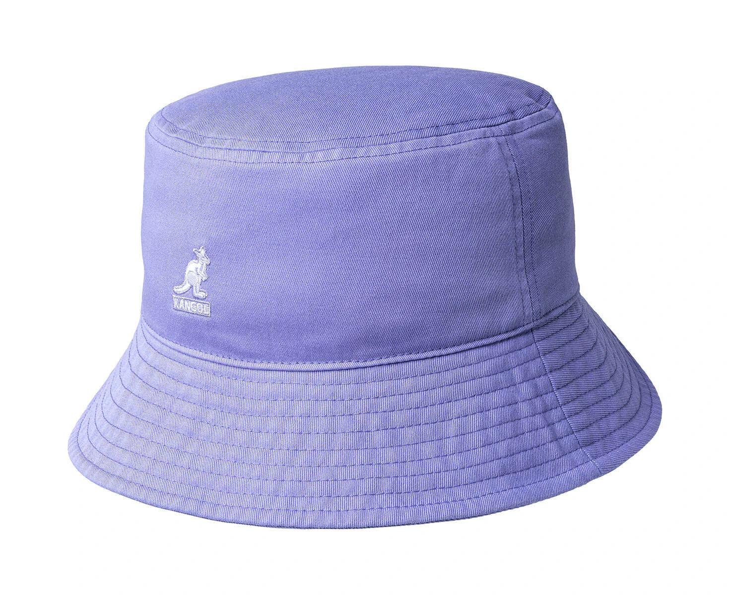 Kangol Washed Bucket Hat Summer Sun Protection Camping Cap - Iced Lilac - XL