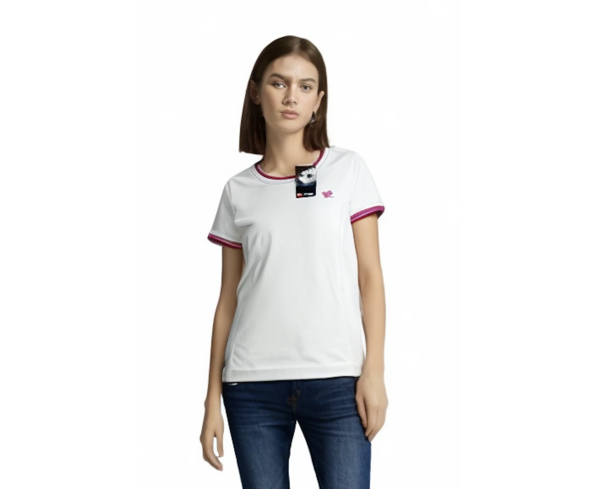 LOTTO Womens Tennis Share Round Crew Neck Top T Shirt Performance Q2455