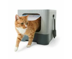 Cat Litter Box Dual Entry - Anko - Grey