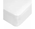 Waterproof Fitted Mattress Protector, King Single Bed - Anko - White