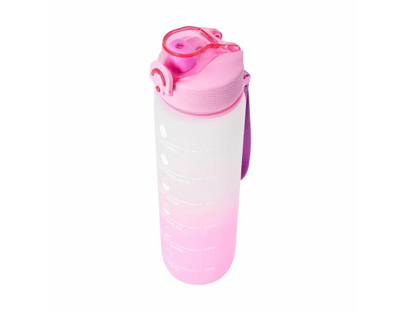 Daily Intake Drink Bottle, 1L  - Anko - Pink