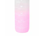 Daily Intake Drink Bottle, 1L  - Anko - Pink