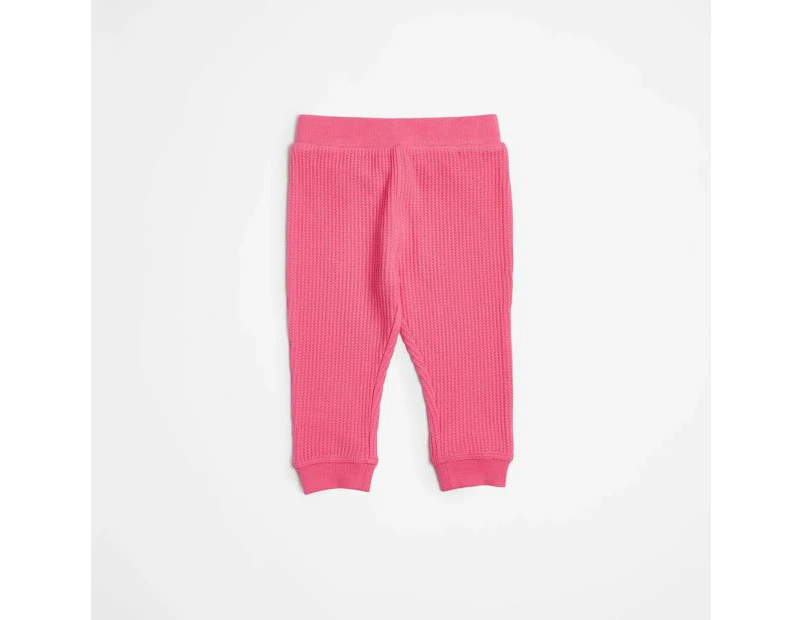Target Baby Waffle Trackpants - Pink