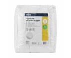 High Loft Mattress Topper, Single Bed, White - Anko