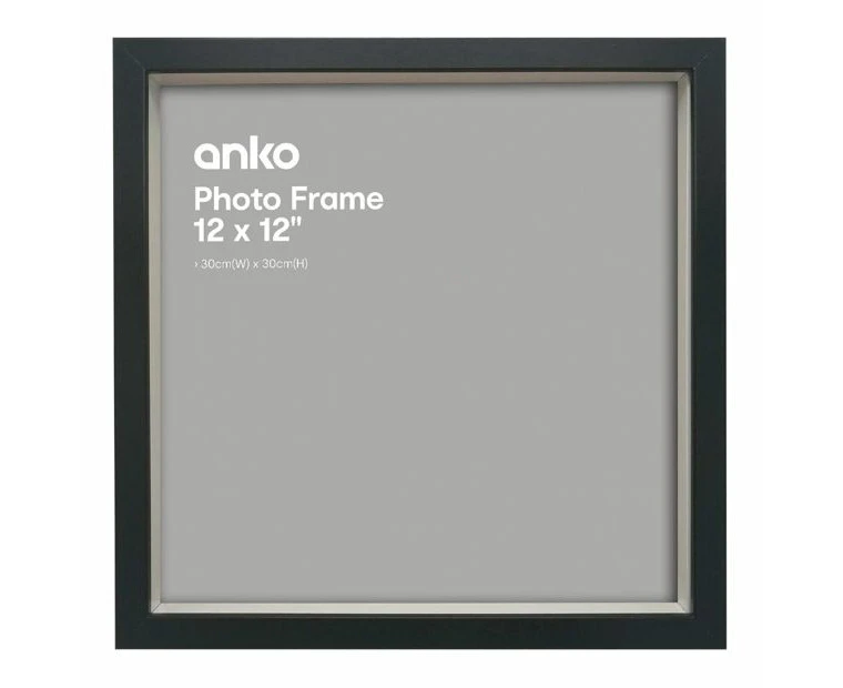 Photo Frame, 12" x 12", Black - Anko