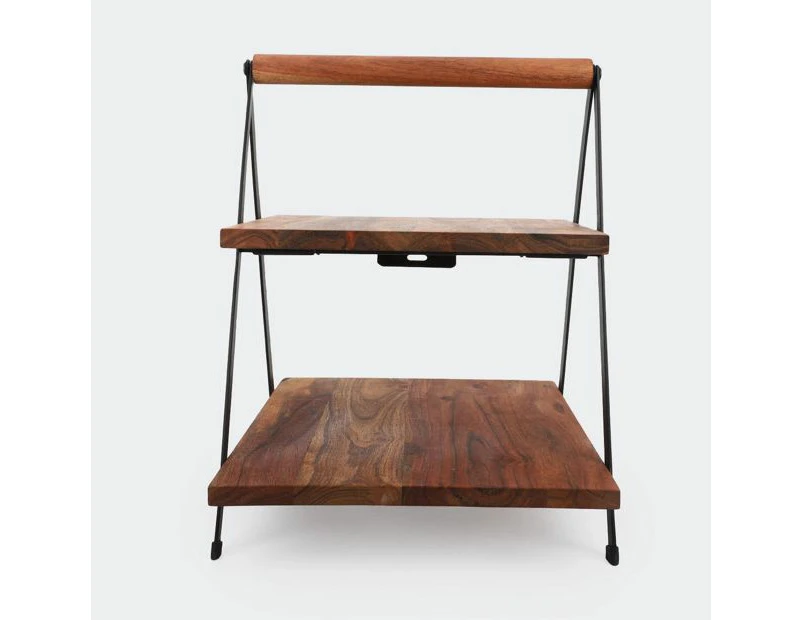 Acacia Serving Stand, 2 Tier - Anko