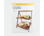 Acacia Serving Stand, 2 Tier - Anko