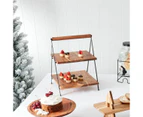 Acacia Serving Stand, 2 Tier - Anko