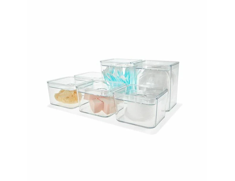 Organisers with Lids Set of 6 - Anko