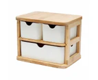 3 Drawer Bamboo Storage Unit  - Anko