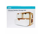 3 Drawer Bamboo Storage Unit  - Anko