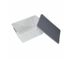 Storage Tub on Wheels, 60L - Anko - Clear