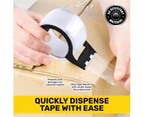 Handy Hardware 6PCE Packaging Tape Clear Pus Dispensers Easy Glide 50m x 48mm - Clear