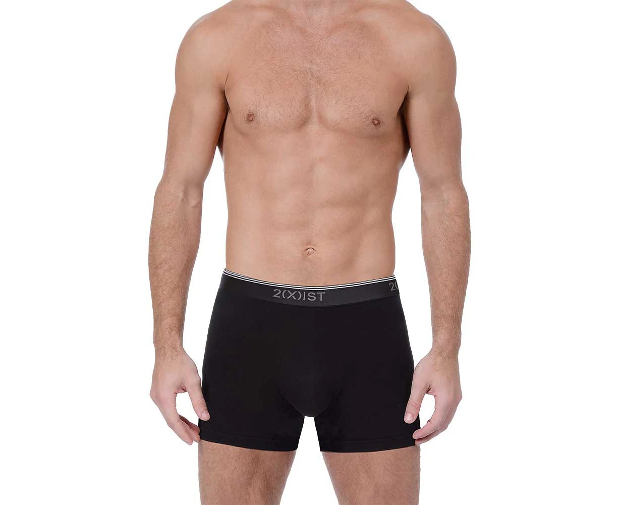 2xist Stretch Cotton Boxer Brief 3-Pack 21304 Black