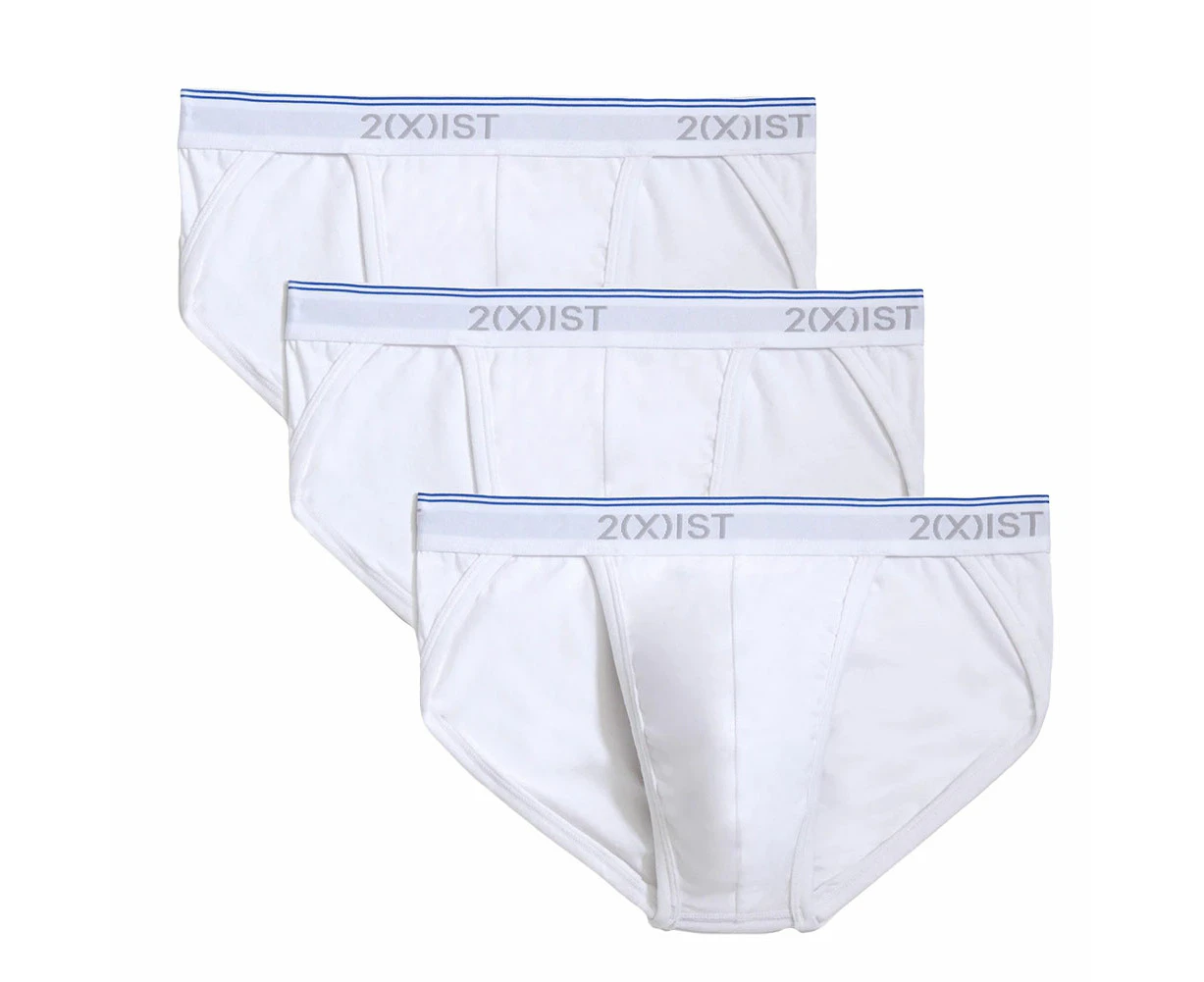 2xist Cotton Stretch Sport Brief 3-Pack 021312 White