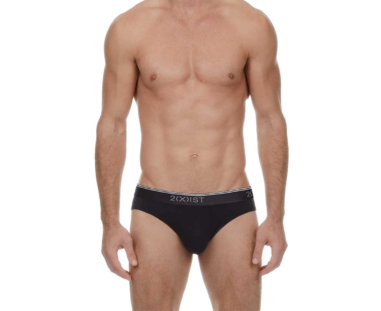 2xist Stretch No-Show Brief 3-Pack 21320 Black