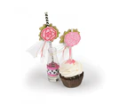 Sizzix Framelits Die & Stamp Set Cupcake Straw Toppers