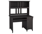 Salinas Study Computer Office Task Desk With Hutch - 120cm - Vintage Black