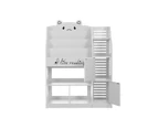 Keezi 4 Tiers Kids Bookshelf Storage Children Bookcase Toy Organiser Display