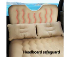 Weisshorn Car Mattress 176x80 Inflatable SUV Back Seat Camping Bed Beige