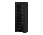 Artiss Shoe Rack Cabinet Removable Cover 10 tier Black