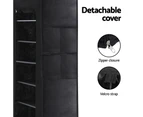 Artiss Shoe Rack Cabinet Removable Cover 10 tier Black