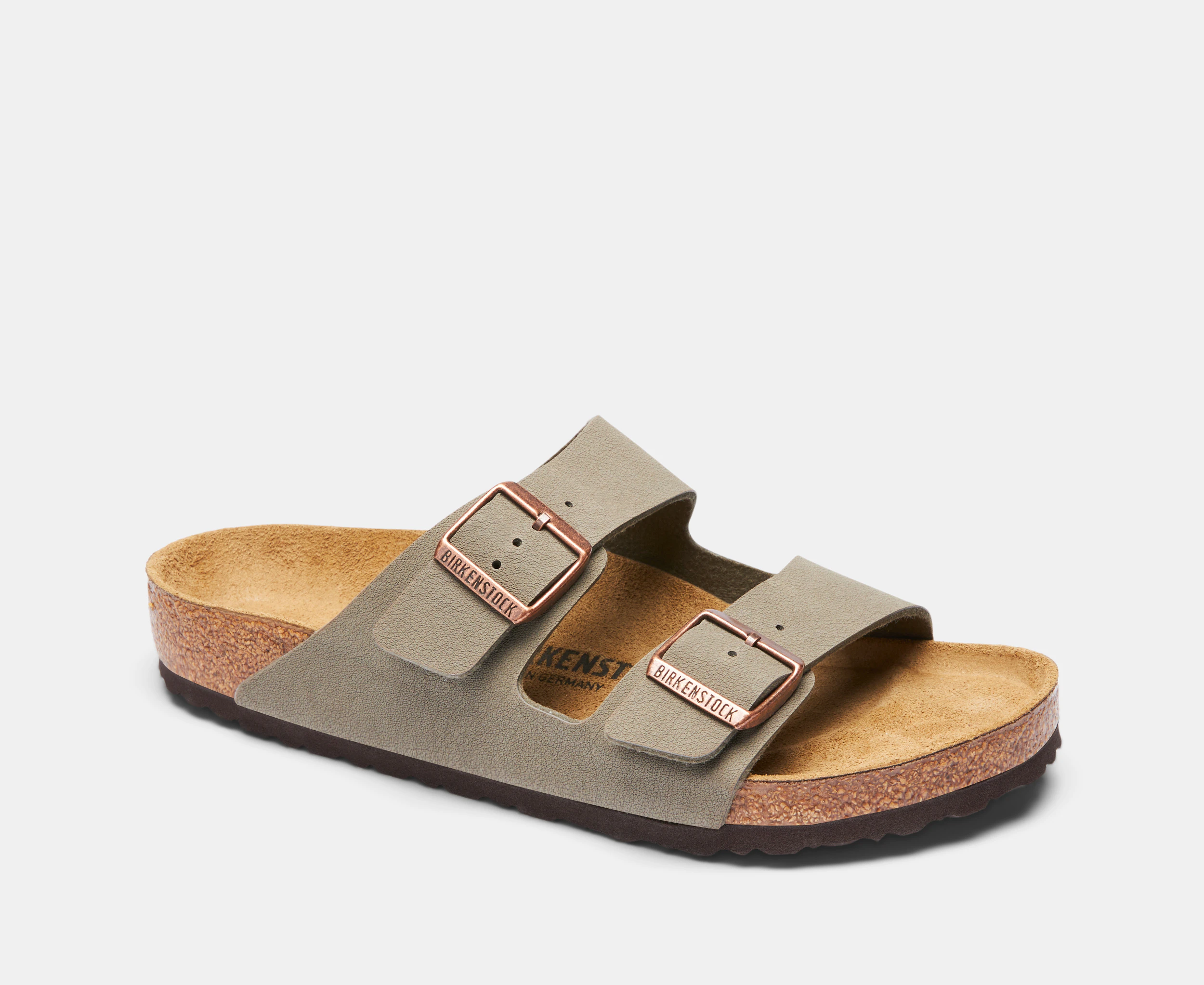 Birkenstock Unisex Arizona Narrow Fit Sandals - Stone