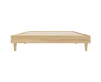vidaXL Bed Frame Sonoma Oak 92x187 cm Single Size Engineered Wood