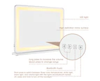 800x600mm Makeup Mirror with Light LED Bathroom Vanity Crystal Mirror Standing Desktop/Wall Hung Bluetooth USB Charge
