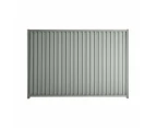 Stratco Good Neighbour® Smartspan® Fence Panel Sheet Colour: Gull Grey, Post/Track Colour: Gull Grey - Sheet Colour: Gull Grey, Post/Track Colour: Gull Grey