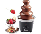 New Large 3-Tier Stainless Steel Chocolate Fondue Fountain with 500mL Capacity