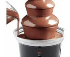 New Large 3-Tier Stainless Steel Chocolate Fondue Fountain with 500mL Capacity