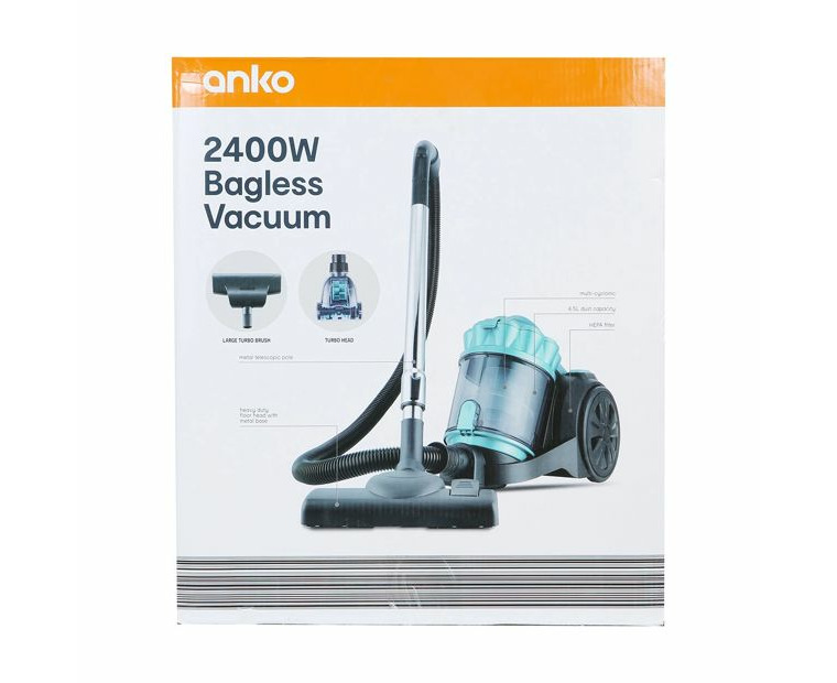 anko bagless vacuum 2400w