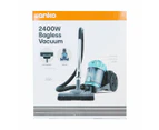 Bagless Vacuum, 2400W - Anko - Black