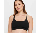 Target Maternity Seamfree Crop Top - Black