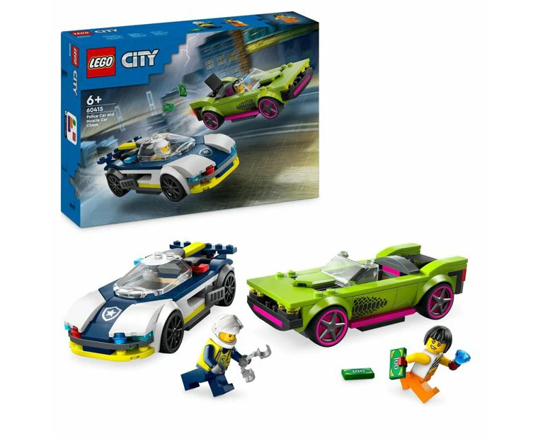 LEGO City Police Car and Muscle Car Chase (60415)